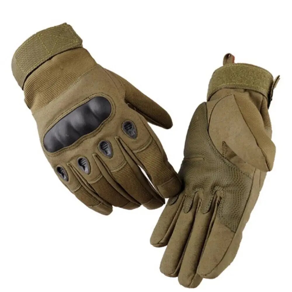 Outdoor Sport Gloves - Anti-Skid Full Finger ถุงมือยุทธวิธีสําหรับผู้ชายและผู้หญิงขับรถขี่การล่าสัตว์รถจักรยานยนต์ปีนเขาถุงมือยุทธวิธี