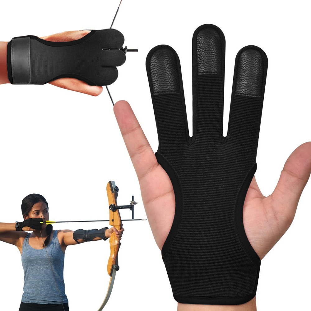 Outdoor Sport Gloves - ถุงมือยิงธนู 3 นิ้ว 1 ชิ้น ปรับได้