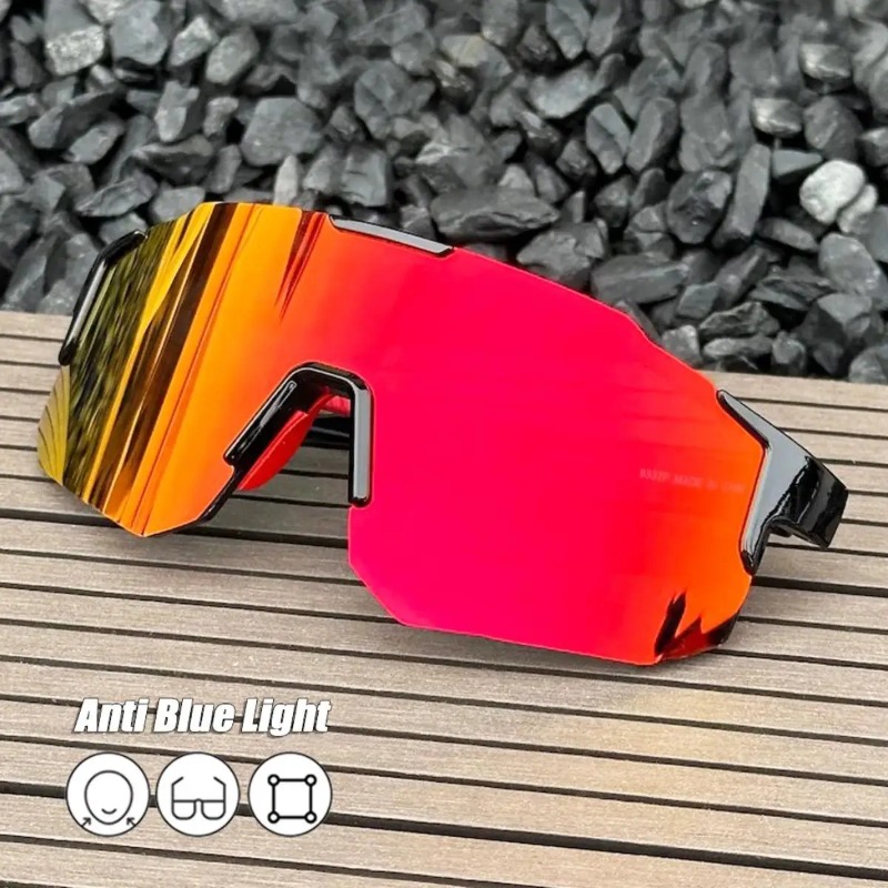 Outdoor Sport Glasses - แว่นกันแดดทรงสี่เหลี่ยมกรอบใหญ่ป้องกันรังสียูวีแว่นตากันแดดกีฬากันลมเดินป่าปีนเขาผู้หญิงผู้ชายแว่นตา