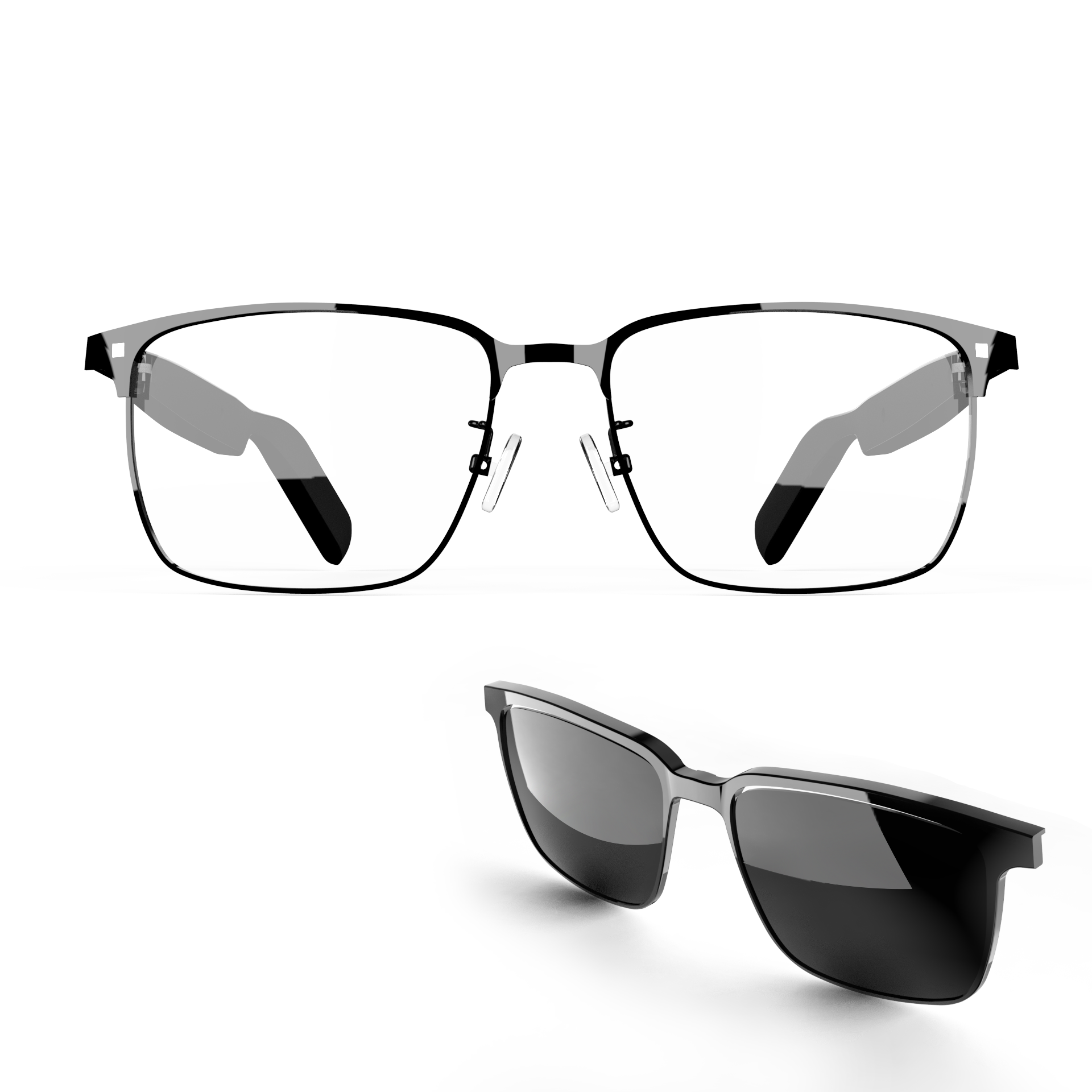 Outdoor Sport Glasses - แว่นตาบลูทูธไร้สายอัจฉริยะ แว่นกันแดดสำหรับกิจกรรมกลางแจ้ง บลูทูธ 5.4 รองรับการโทร หูฟังสำหรับกีฬากลางแจ้ง