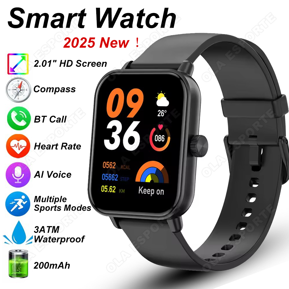 Outdoor Sport Smart Watch - ใหม่กีฬาสมาร์ทวอทช์สำหรับผู้ชายผู้หญิงกันน้ำบลูทูธโทรหลายโหมดกีฬาเครื่องนับก้าวสมาร์ทวอทช์การตรวจสอบอัตราการเต้นของหัวใจ