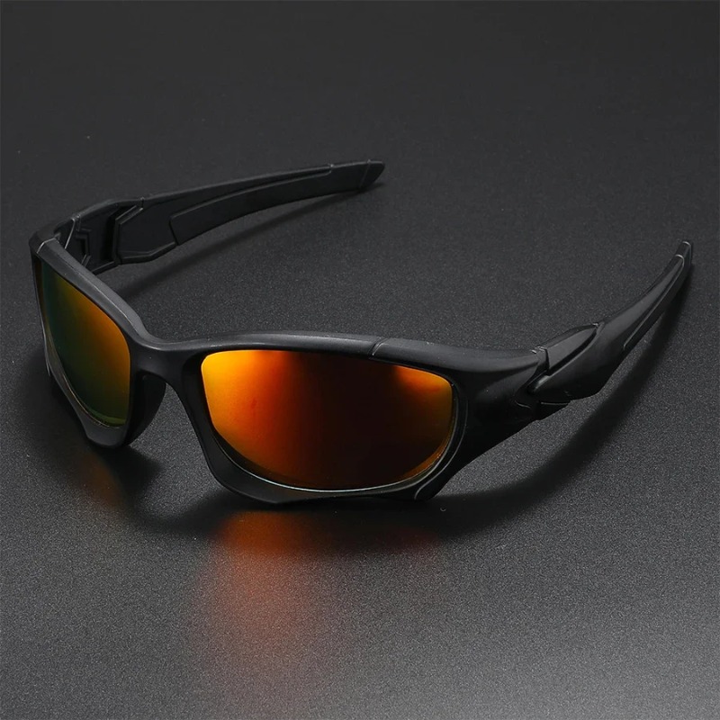 Outdoor Sport Glasses - แว่นกันแดดโพลาไรซ์สำหรับเล่นกีฬากลางแจ้งรุ่นใหม่ กรอบโค้ง ทนทานต่อแรงกด เลนส์ป้องกันแสงสะท้อน สำหรับผู้ชายและผู้หญิง ขณะขับรถ