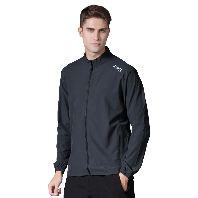 Outdoor Sport Waterproof Jacket - กลางแจ้งบางซิป Slim Hiking Gym ผู้ชายวิ่งจ๊อกกิ้งแขนยาวฟิตเนส Breathable