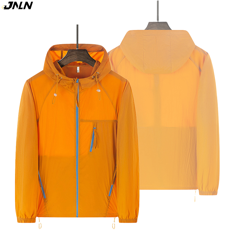 Outdoor Sport Windbreaker - JNLN เสื้อกันลมฤดูร้อนผู้ชายผู้หญิงน้ำหนักเบาเสื้อแจ็คเก็ตป้องกันแสงแดดสำหรับทุกเพศแคมป์ปิ้งปีนเขาเดินป่ากีฬากลางแจ้งเสื้อโค้ทป้องกันรังสียูวี