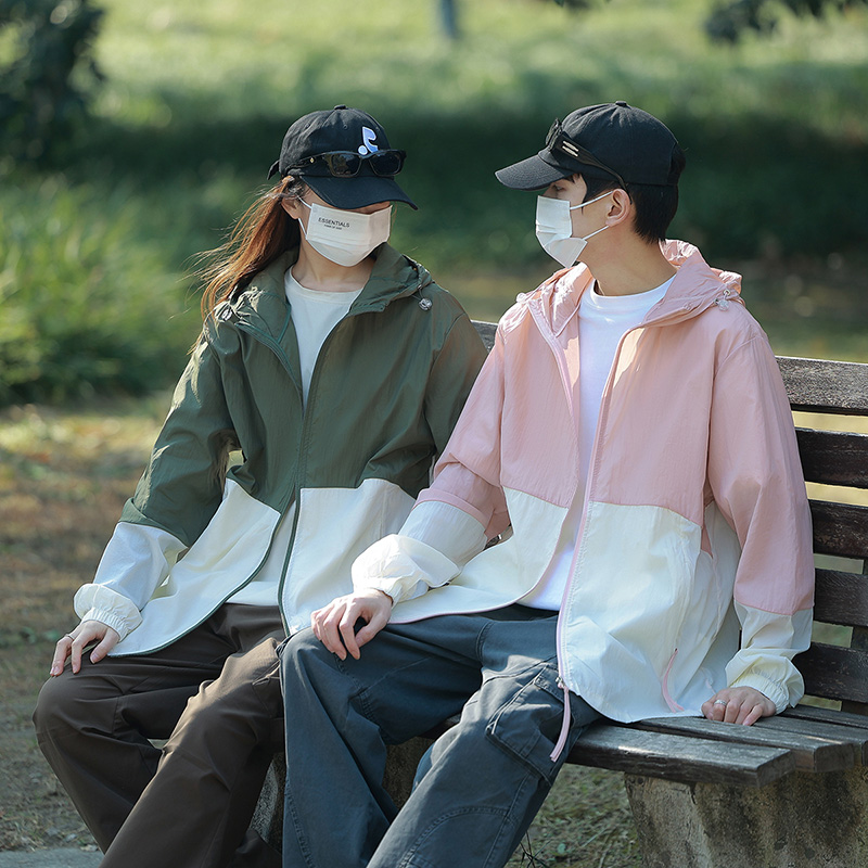 Outdoor Sport Windbreaker - ฤดูร้อนกลางแจ้งแห้งเร็วป้องกันแสงแดดเสื้อแจ็คเก็ตบางผู้ชายเดินป่าตกปลาขี่จักรยานมีฮู้ดยิมกีฬาเสื้อกันลมเสื้อโค้ทน้ำหนักเบาพิเศษ