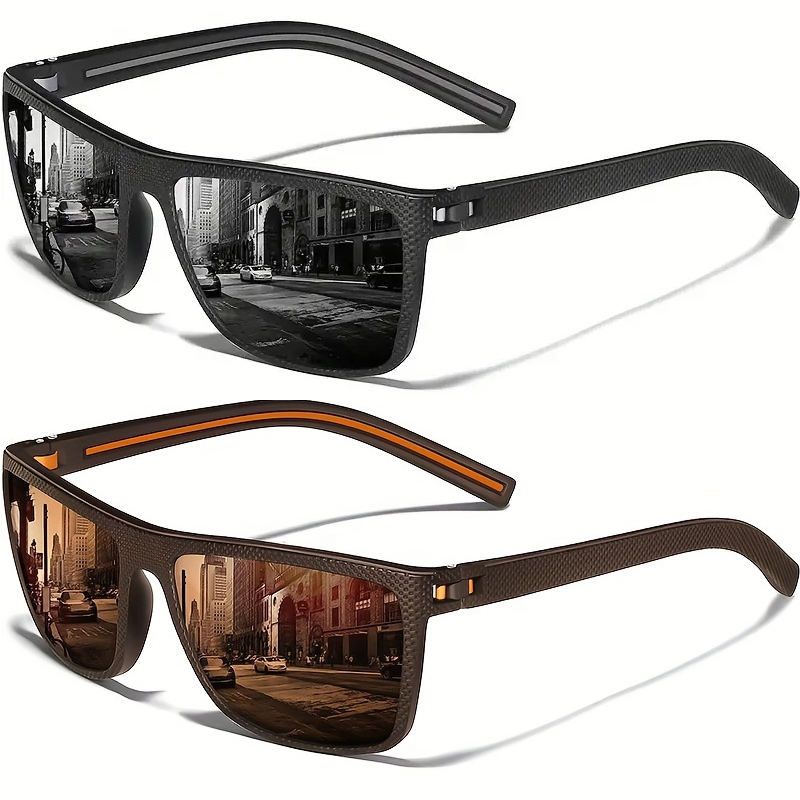 Outdoor Sport Glasses - แว่นกันแดดทรงสี่เหลี่ยมสำหรับเล่นกีฬากลางแจ้งสำหรับผู้ชายและผู้หญิง แว่นกันแดดกรอบน้ำหนักเบาพร้อมแว่นตาป้องกันรังสียูวี UV400 กาฟาส เดอ โซล