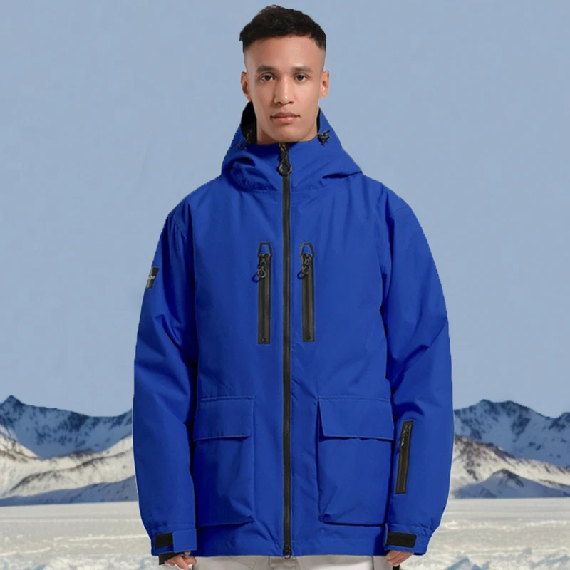 Outdoor Sport Waterproof Jacket - เสื้อผ้าฤดูหนาวให้ความอบอุ่นหนาแจ็คเก็ตสกีใหม่สำหรับฤดูหนาวเสื้อแจ็กเก็ตกันน้ำสำหรับกีฬากลางแจ้งเสื้อโค้ทหิมะตัวหลวมเสื้อสโนว์บอร์ด