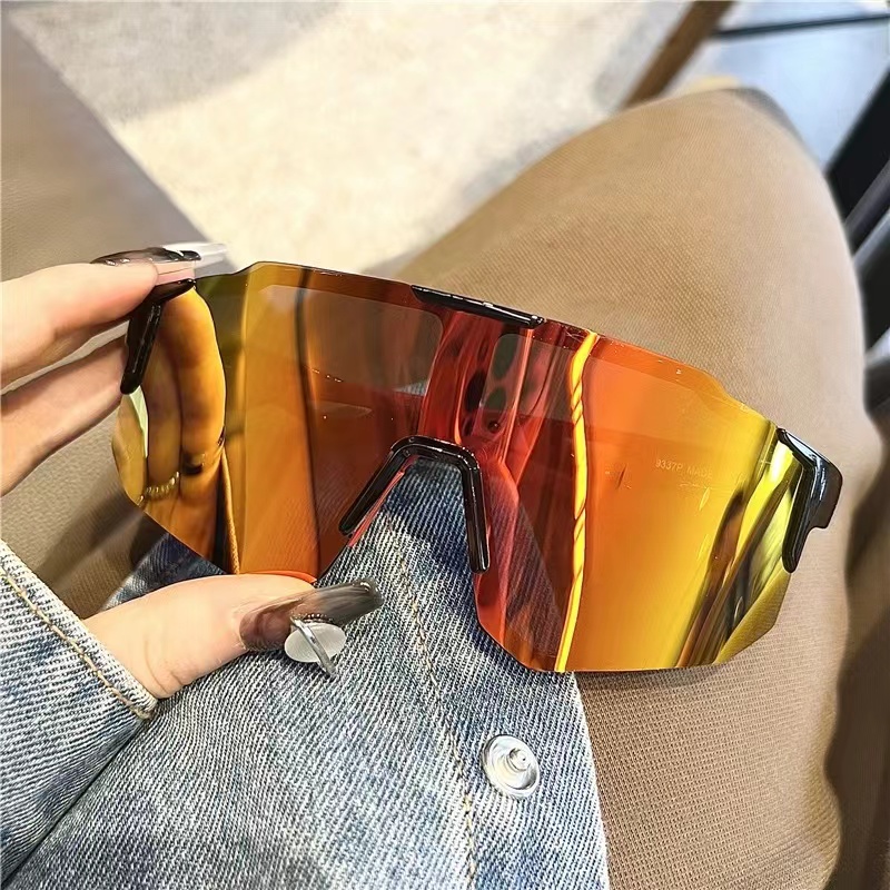 Outdoor Sport Glasses - แว่นตาจักรยานขนาดใหญ่ แว่นตากันแดดสำหรับกิจกรรมกลางแจ้ง ตกปลา เล่นกีฬา สำหรับทุกเพศ แว่นตาปั่นจักรยาน