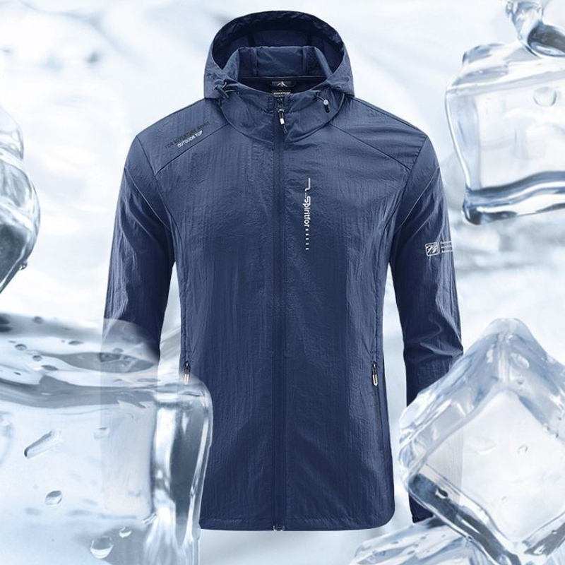 Outdoor Sport Windbreaker - เสื้อกันลมสำหรับออกกำลังกาย น้ำหนักเบาพิเศษ เสื้อคลุมฤดูร้อน แห้งเร็ว ป้องกันแสงแดด เสื้อแจ็คเก็ตบางสำหรับผู้ชาย