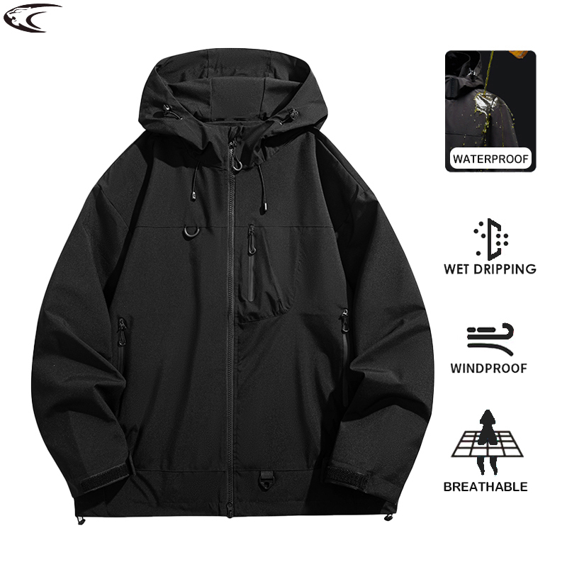 Outdoor Sport Windbreaker - LNGXO เสื้อกันลมกันน้ำสำหรับทุกเพศกีฬากลางแจ้งเสื้อแจ็คเก็ตชั้นเดียวกันลมผู้ชายผู้หญิงเดินป่าปีนเขาเดินป่าเสื้อกันฝน