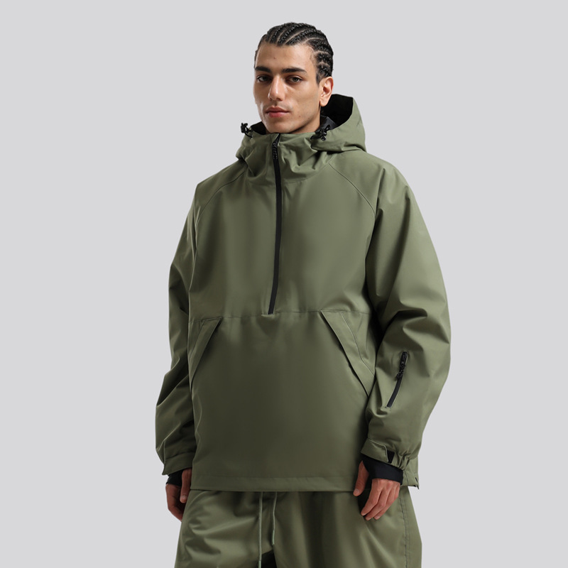 Outdoor Sport Waterproof Jacket - ใหม่หลวมWindproofกันน้ําความร้อนHoodedแจ็คเก็ตสกีชายหญิงกีฬากลางแจ้งBreathableเล่นสกีเสื้อผ้าฤดูหนาวหิมะสวมใส่