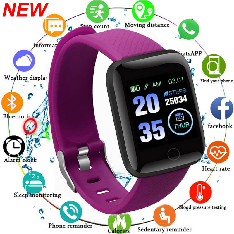 Outdoor Sport Smart Watch - 116plus สมาร์ทวอท์ชผู้ชายผู้หญิงฟิตเนส Tracker สร้อยข้อมือกีฬา Sleep Heart