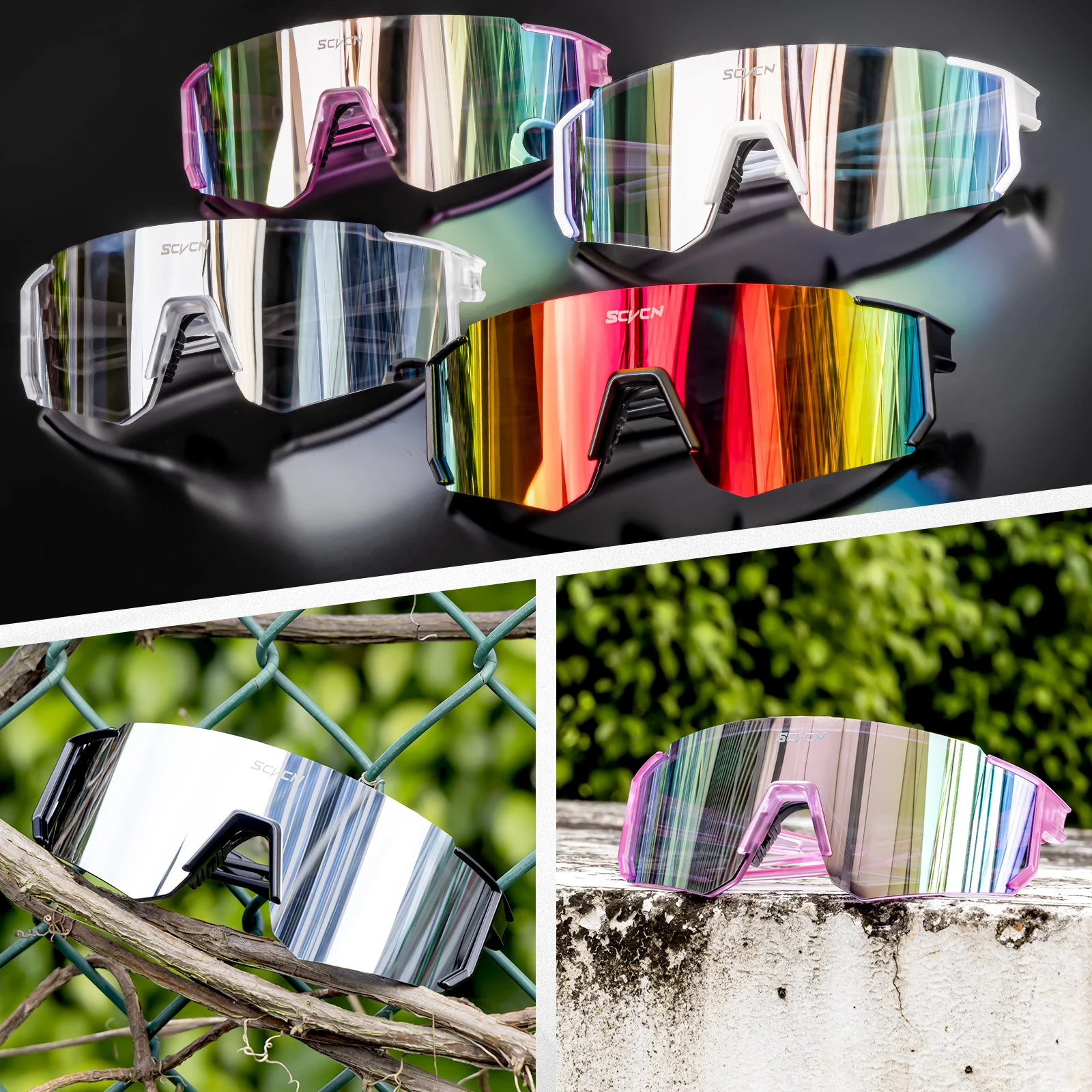 SCVCN ใหม่โฟโตโครมิกแว่นตากันแ - Outdoor Sport Glasses บทวิจารณ์และราคา