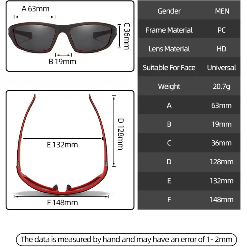 ขี่จักรยานวิ่งแว่นตากันแดดกลาง - Outdoor Sport Glasses บทวิจารณ์และราคา