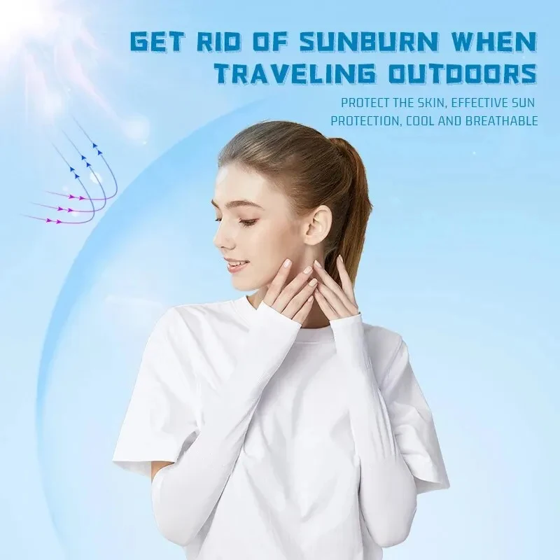 แขนขี่จักรยานฤดูร้อนผ้าน้ําแข็ - Outdoor Sport Activity บทวิจารณ์และราคา