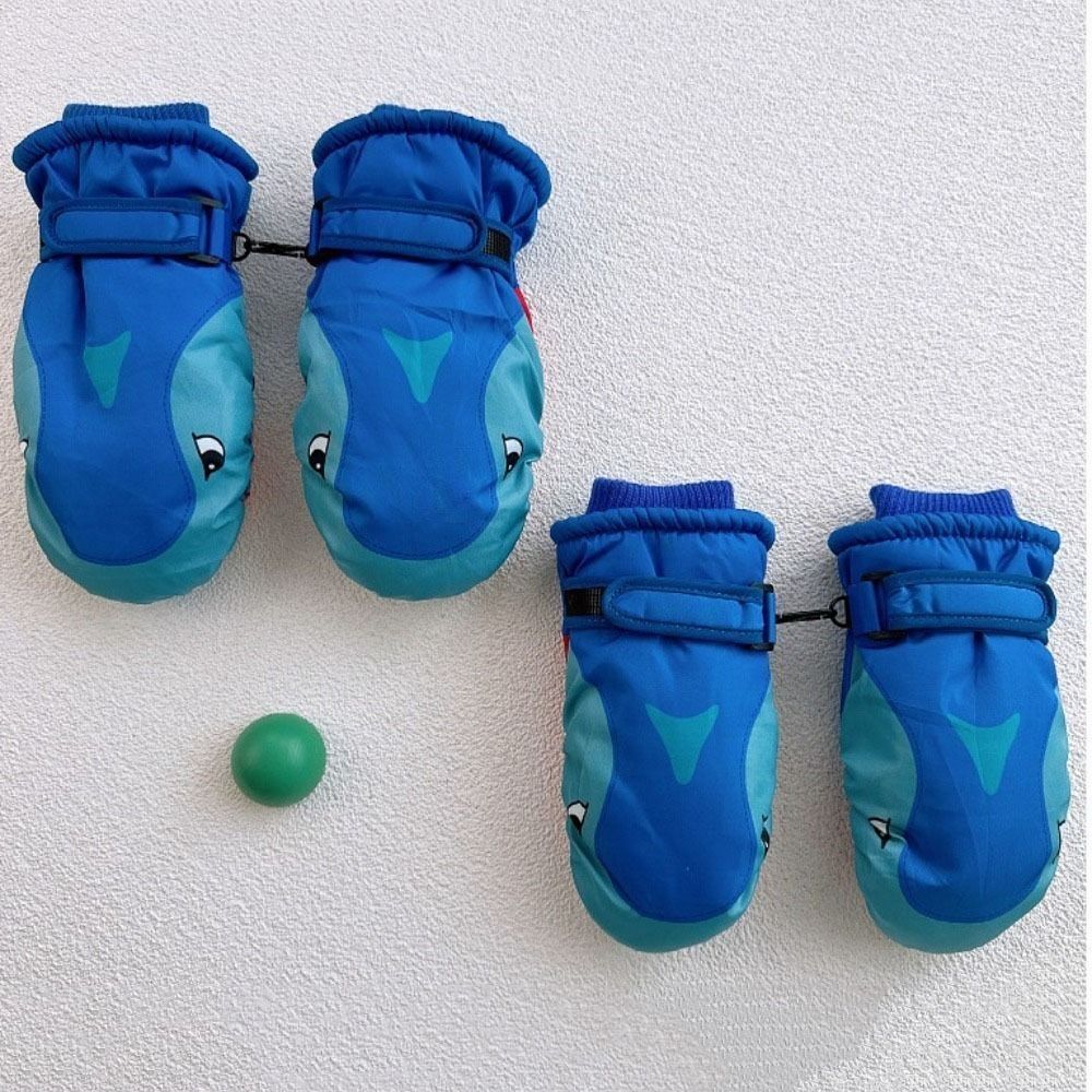 ถุงมือสกีเด็กลายการ์ตูนรูปฉลาม - Outdoor Sport Gloves บทวิจารณ์และราคา