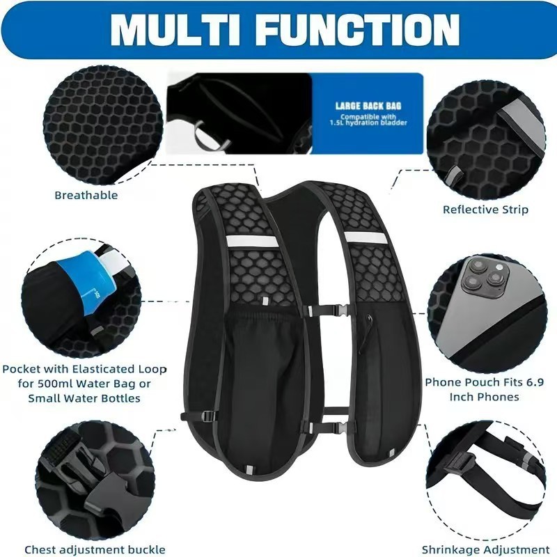 เสื้อกั๊กสำหรับใส่น้ำสำหรับวิ่ - Trail Running Vest บทวิจารณ์และราคา