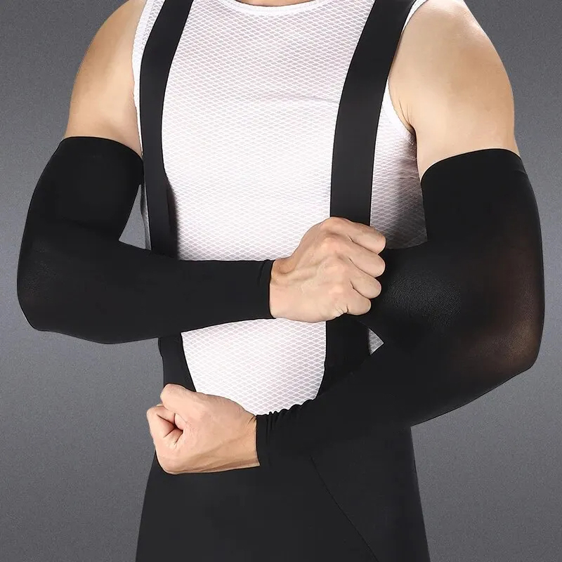 ผ้าไหมน้ําแข็งกีฬาแขนแขนขี่จัก - Outdoor Sport Activity บทวิจารณ์และราคา