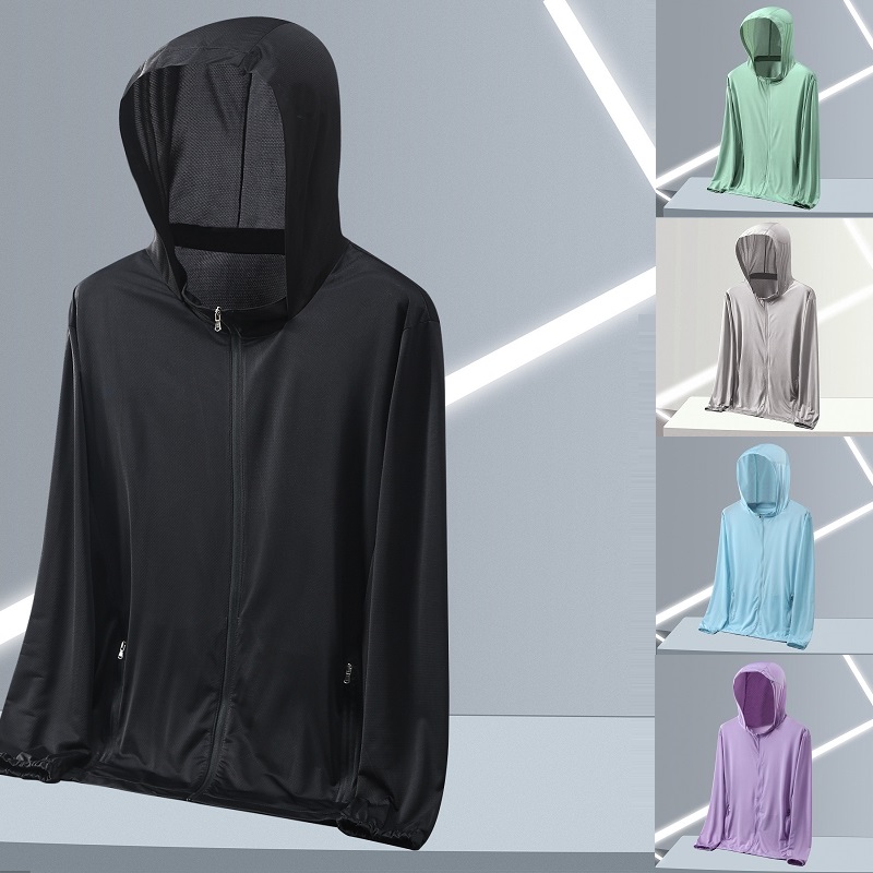 เสื้อแจ็คเก็ตกันแดดผู้ชายไซส์ใ - Outdoor Sport Windbreaker บทวิจารณ์และราคา