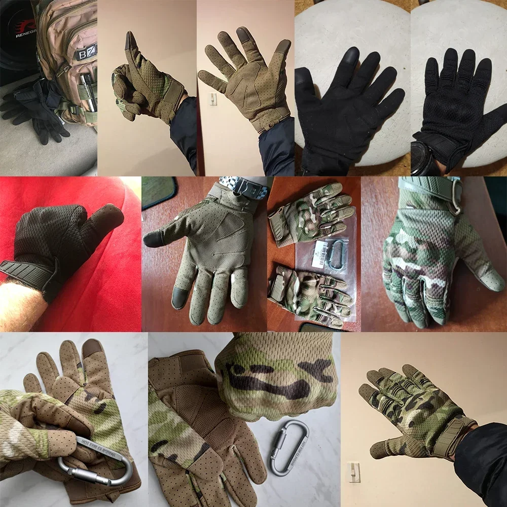 Camoหน้าจอสัมผัสถุงมือยุทธวิธี - Outdoor Sport Gloves บทวิจารณ์และราคา