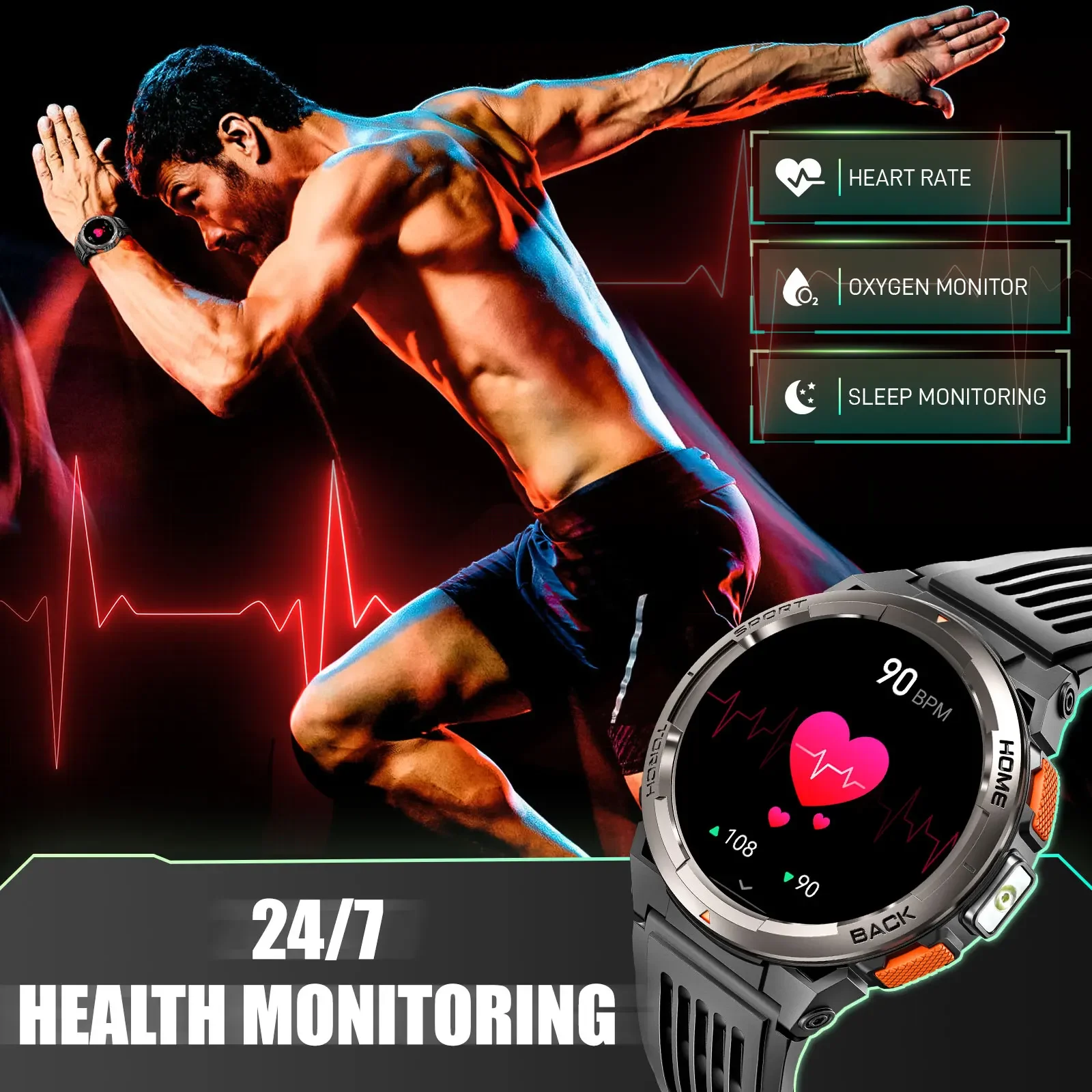EIGIIS สมาร์ทวอท์ช KE5 2024 3A - Outdoor Sport Smart Watch บทวิจารณ์และราคา