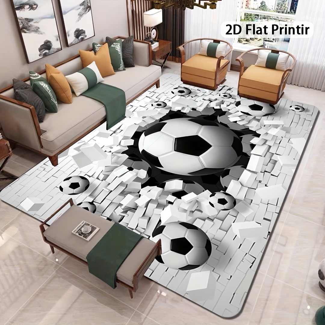 พรมลายลูกฟุตบอล 3 มิติ พรมปูพื - Outdoor Sport Area บทวิจารณ์และราคา