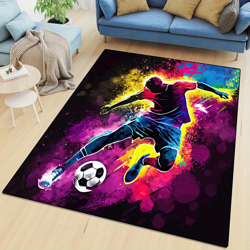 พรมลายฟุตบอลสีสันสดใส พรมผ้าสั - Outdoor Sport Live บทวิจารณ์และราคา