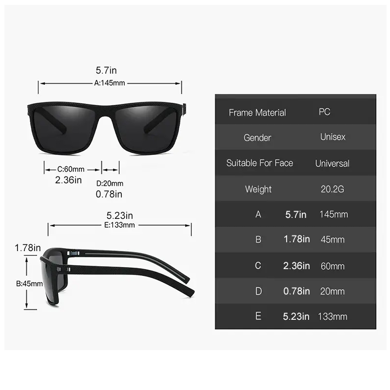 แว่นกันแดดทรงสี่เหลี่ยมสำหรับเ - Outdoor Sport Glasses บทวิจารณ์และราคา