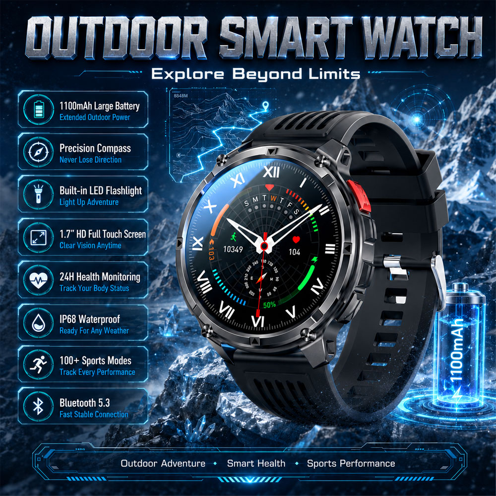 สมาร์ทวอทช์ YAOCX AMOLED รุ่นใ - Outdoor Sport Smart Watch บทวิจารณ์และราคา