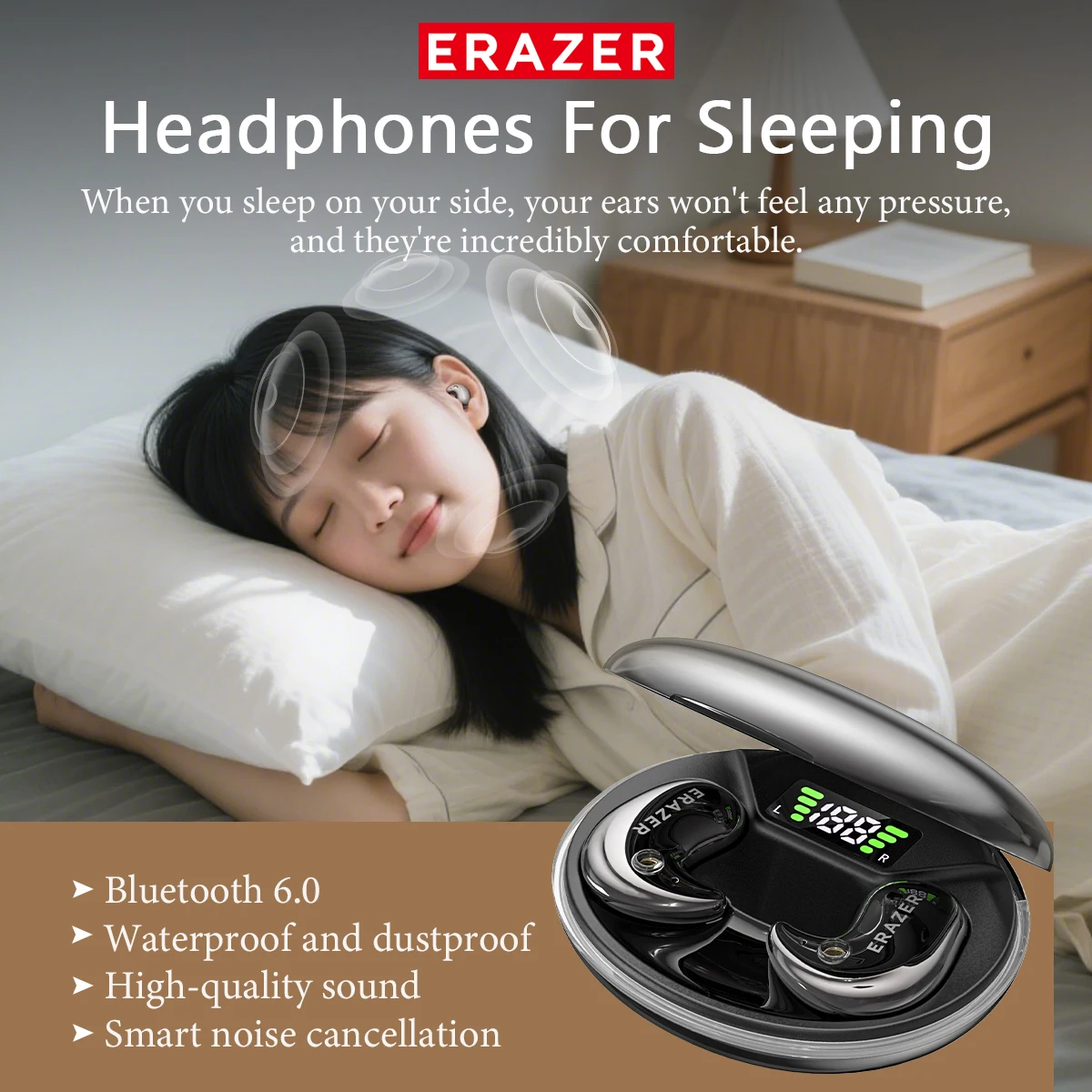 หูฟังบลูทูธแบบอินเอียร์ EARZER - Outdoor Sport Activity บทวิจารณ์และราคา