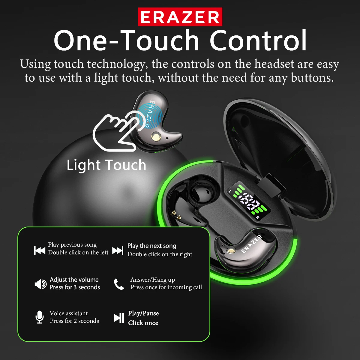 หูฟังบลูทูธแบบอินเอียร์ EARZER - Outdoor Sport Activity บทวิจารณ์และราคา