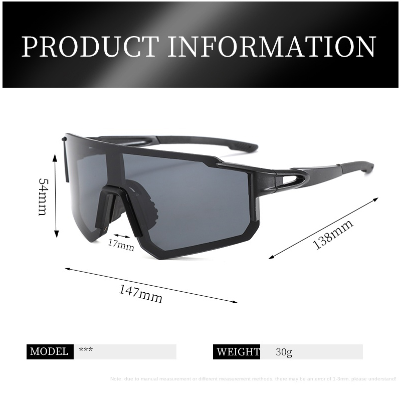 แว่นตาจักรยานขนาดใหญ่ แว่นตากั - Outdoor Sport Glasses บทวิจารณ์และราคา