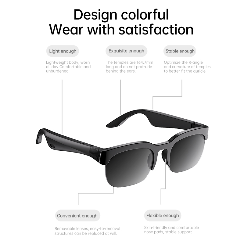 แว่นตาอัจฉริยะบลูทูธแบบเปิดหู  - Outdoor Sport Glasses บทวิจารณ์และราคา