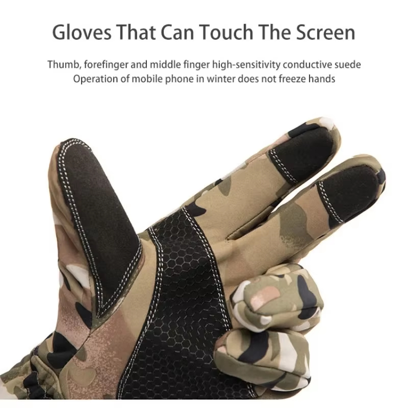 ถุงมือกันหนาวลายพรางสำหรับกิจก - Outdoor Sport Gloves บทวิจารณ์และราคา