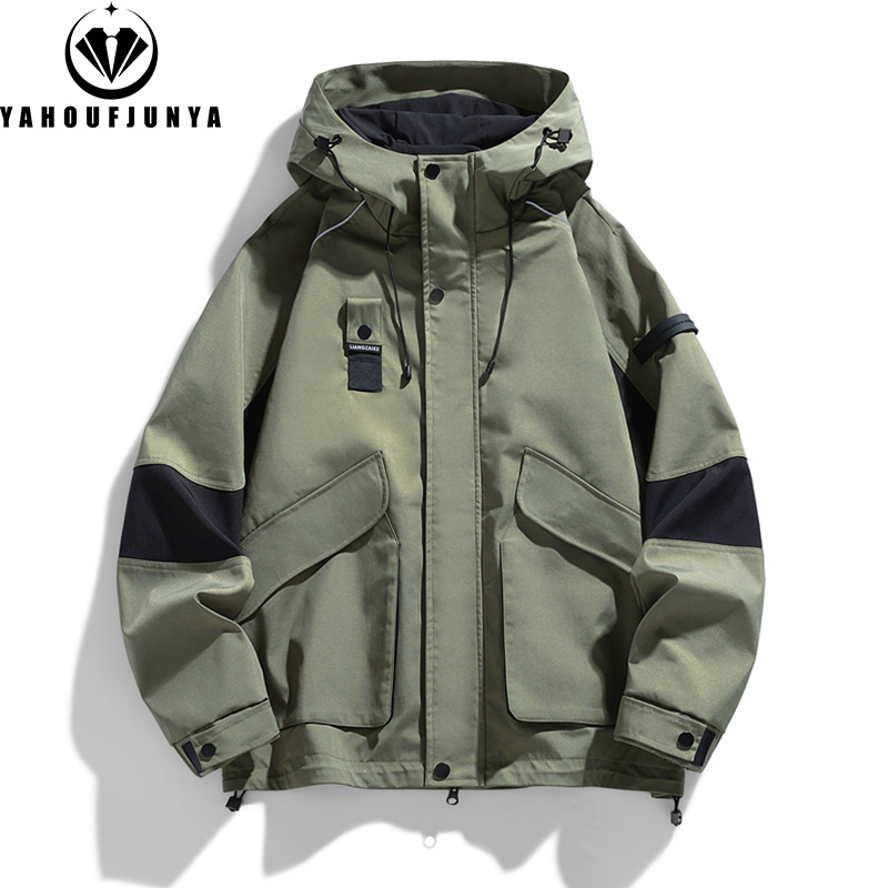 เสื้อแจ็คเก็ตผู้ชายแบบมีฮู้ดสำ - Outdoor Sport Windbreaker บทวิจารณ์และราคา