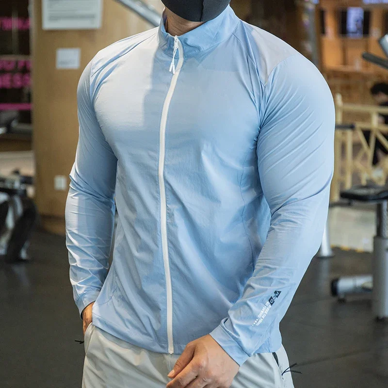 เสื้อแจ็คเก็ตผู้ชายผ้าไอซ์ซิลค - Outdoor Sport Windbreaker บทวิจารณ์และราคา