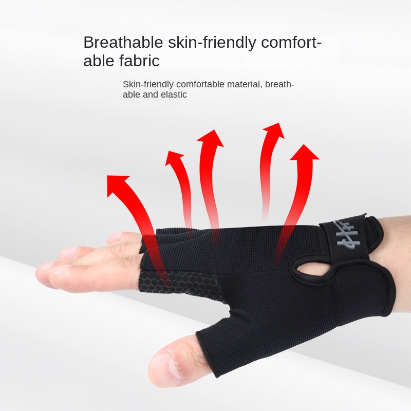 1คู่ตกปลาถุงมือเปิดนิ้ว Anti-S - Outdoor Sport Gloves บทวิจารณ์และราคา